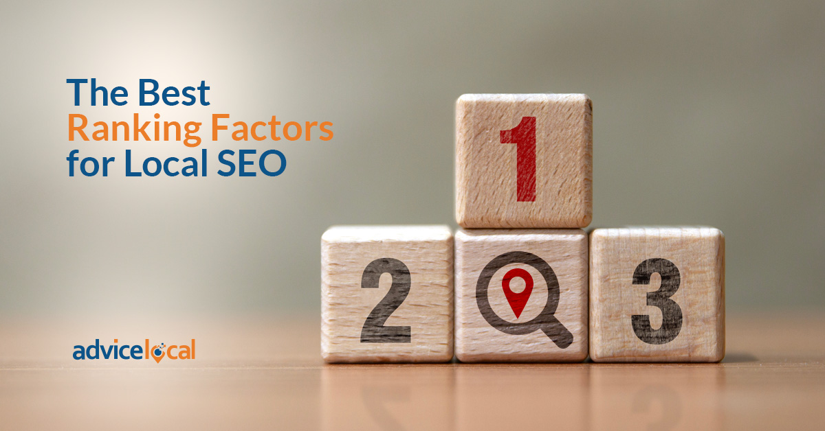 Updated ranking factors for local SEO.